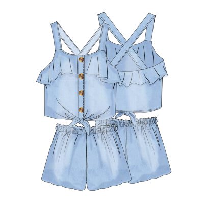 ΣΕΤ 2 ΤΜΧ SHORTS ME CROP TOP