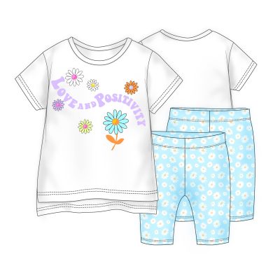 ΣΕΤ 2 ΤΜΧ ΜΠΛΟΥΖΑ ΜΕ SHORTS