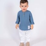 2PCS SET  KNITTED TOP WITH 3/4 SLEEVES & MODAL TRO