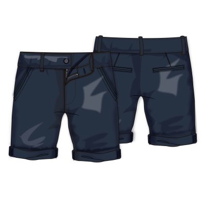 chino short garment dyed