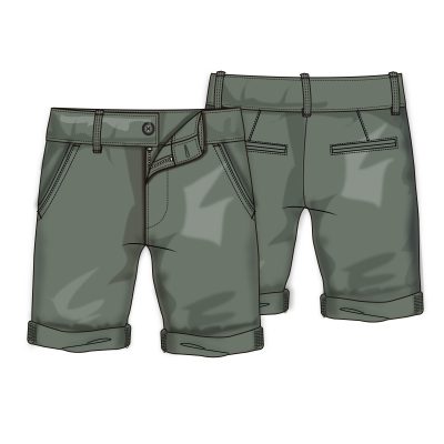chino short garment dyed