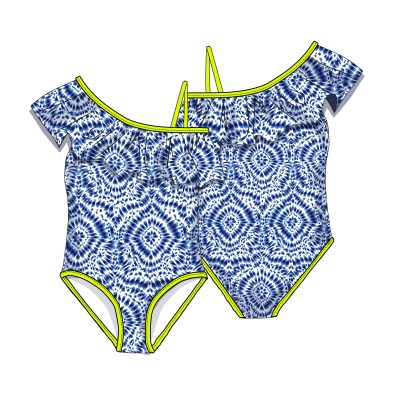 tie dye effect swimsuit