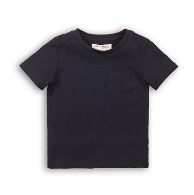 boys navy slub crew tshirt BASICS