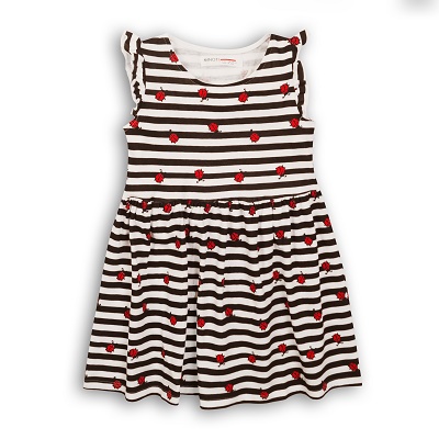 girls roses stripes jersey dress BASICS