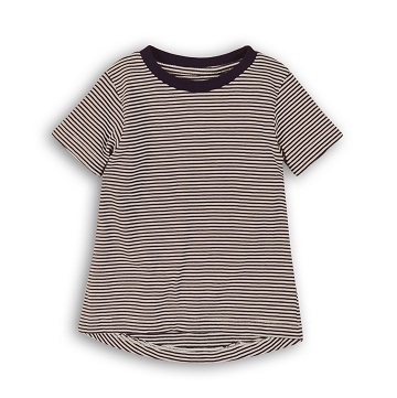 girls navy stripe jersey tshirt BASICS