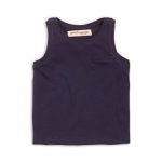 girls navy slub jersey vest BASICS