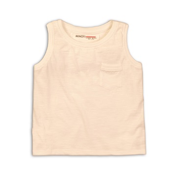 girls white slub jersey vest BASICS