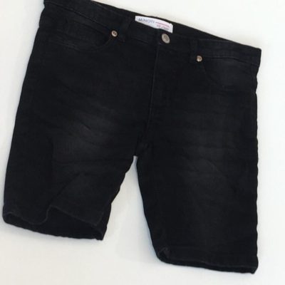dk grey denim short BASIC BOY