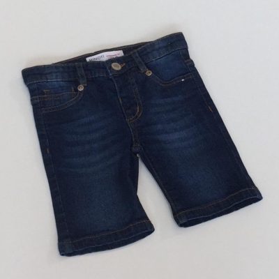 dk blue denim short BASIC BOY