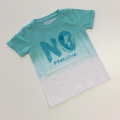 dip dye tee with front print ECO SURF