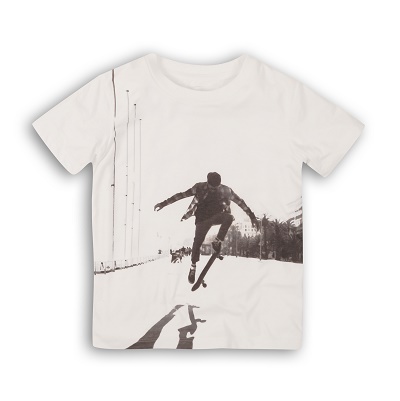 photographic print tshirt SKATE LIFE