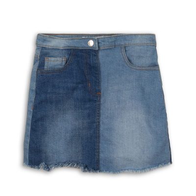 two tone denim skirt GLEAM