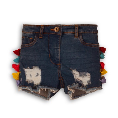 raw edge denim short HYPER