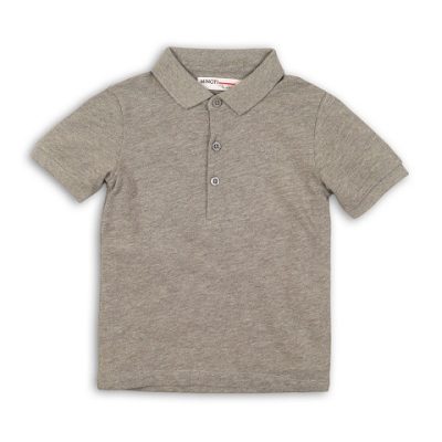grey marl basic pique polo BASIC BOY