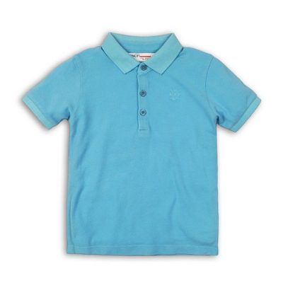 mid blue basic pique polo BASIC BOY