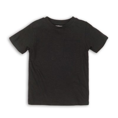 black basic slub t shirt BASIC BOY