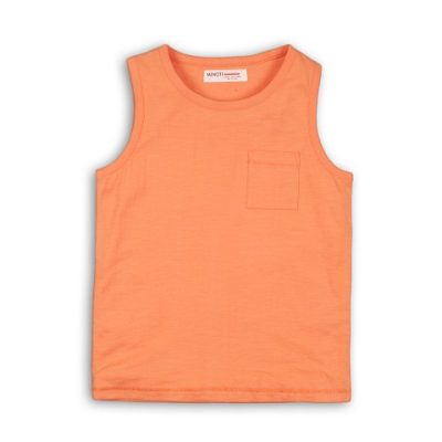 peach basic slub vest BASIC BOY