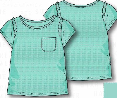 jade basic slub tee BASIC GIRL