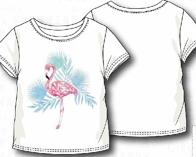 flamingo basic tee BASIC GIRL