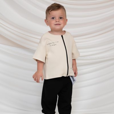 ΣΕΤ 2 ΤΜΧ ΖΑΚΕΤΑ ΜΕ ΚΟΝΤΟ ΜΑΝΙΚΙ ΚΑΙ ΦΕΡΜΟΥΑΡ & ΠΑΝΤΕΛΟΝΙ JOGGER.minimobych