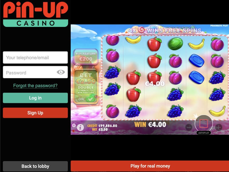 casino pin up online slots bettimg game