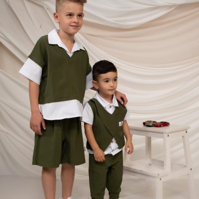 ΣΕΤ 2ΤΜΧ ΠΟΥΚΑΜΙΣΟ ΜΕ ΜΠΡΟΣΤΙΝΟ ΓΙΛΕΚΟ & ΠΑΝΤΕΛΟΝΙ ΜΕ ΤΕΛΕΙΩΜΑ ΣΤΟ ΜΠΑΤΖΑΚΙ.minimobych