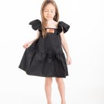 DRESS POPLIN WITH RUFFLES