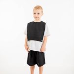 2PCS SET COTTON TOP WITH LINEN DETAILS AND LINEN S