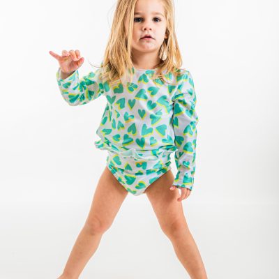 SWIMSUIT 2PCS SET SPF TOP AND KNICKER