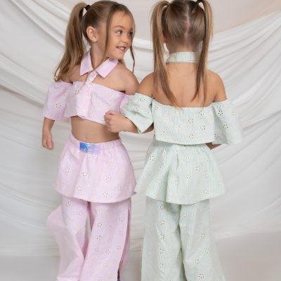 ΣΕΤ 2 TMX ΤΟΠ ΜΕ ΓΙΑΚΑ & ΠΑΝΤΕΛΟΝΑ  ΜΕ ΠΛΑΪΝΟ ΣΧΙΣΙΜΟ ΚΑΙ ΔΙΑΚΟΣΜΗΤΙΚΟ ΦΟΥΣΤΑΚΙ.minimobych